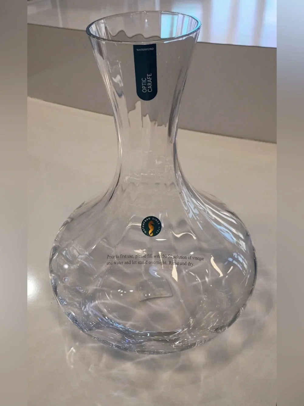 Waterford Elegance Optic Carafe, 32OZ, NEW